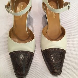 Tan & brown Ralph Lauren spectator shoes